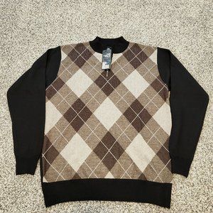 Black and Brown: The North Pole men's sweater size L